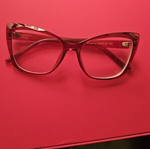 Chic Red Cat-Eye Prescription Glasses
